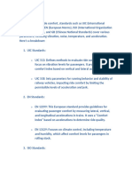 UIC 513 and 518 Standards For Rail Passenger Comfort