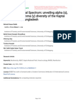 Wildlife Ecological Spectrum Unveiling Alpha Beta and Gamma Diversity of The Kaptai National Park Bangladesh