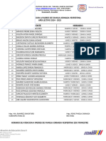 Horario de Atencion A Padres Tercer Trimestre 10 2024-2025