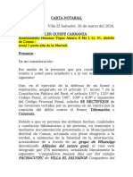 Carta Notarial Delitos Contra El Honor