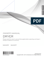 LG Dryer DLEX4370K Owner Manual