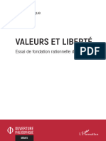 Gilles Lévêque - Valeurs Et Liberté. Essai de Fondation Rationnelle Des Valeurs (2021)