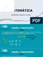 Slides - Matemática - Marcos Luciano - Aula 4 - Razão e Proporção - Comentado