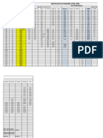 钢管壁厚参数SCH Sheet for Steel Pipes