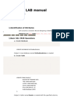 DBMS LAB Manual