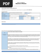 EARES MID YEAR INSET Program Design, Budget Matrix, and M&E Plan