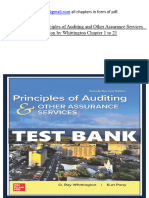 Test Bank: Principles of Auditing and Other Assurance Services 22nd Edition by Whittington Chapter 1 To 21