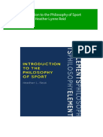 (FREE PDF Sample) Introduction To The Philosophy of Sport Heather Lynne Reid Ebooks