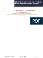 Inventory Management System Using Machine Learning: Sindhuja CNC, Vem Sahithi, Shivani Yadao