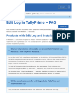 Edit Log in Tallyprime FAQ