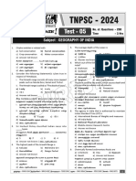 Pro Test Series - 05 (Answer Key)