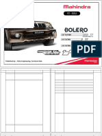 Bolero 2wd RHD Ngt520 Mdi TC M2dicr-Bs2 Bs 3 SLX Sle LX