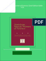 American Men Women of Science 22nd Edition Katle P.M