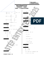 FUNGAT TEST-5 (Solution) 2025