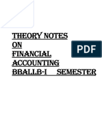 Financial Accounting Unit 1 &2 Additional Notes For BBALLB PDF