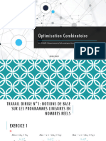 Optimisation Combinatoire: H. YKHLEF: Département D'informatique, Université de Blida 1