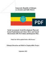 Revised Social Assessment Ethiopia Education and Skill For Employability