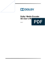 Dolby Media Encoder Se Userguide