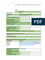 Formulario para La Solicitud de La Visa Americana