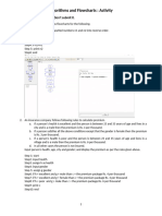 Activity - Algorithms and Flowcharts