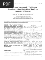 The Physics of Magnetars II - The Electron Fermi Energy of and The Origin of High X-Ray Luminosity of Magnetars