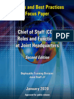 JS-J7 DTD Chief of Staff (COS) Roles and Functions at Joint Headquarters (2nd, 2020-01)