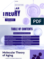 MOLECULAR THEORY OF AGING by TOBIAS AND DE GUZMAN A. BSN 3-1