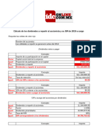 Calculadora de Los Dividendos A Repartir Al Accionista y Su ISR de 2019