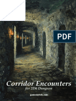 2D6 Dungeon - Gamesbyfelix - Com - Corridor Encounters (v1.00, OEF, 2024-05-31) - 6Mms6c