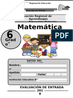 Matematica 6° Grado