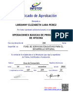 Certificado de Infoted