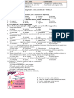 Tiếng Anh 7 ISW - Unit 4 Test