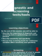 Diagnostic Screening Tests-Tools