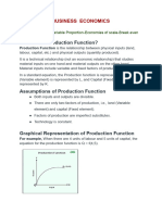 BE-3 (PRODUCTION fUNCTION)