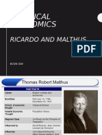 CH 5 Ricardo and Malthus