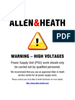 Allen & Heath DR-Switch Service Manual