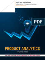 Product Analytics: 16 Weeks, Online