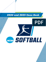 2024 and 2025 NCAA Softball Case Book.