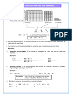 Ficha D2 - Mat - Descomposicion Hasta La Centena