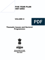 Ninth Five Year Plan 1997-2002 - volume-II Thematic Issues and Sectoral Programmes - d-10390