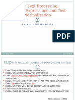 Basic Text Processing: Regular Expressions and Text Normalization