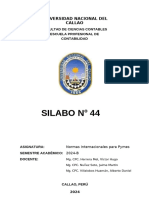 Silabo 2024B - N°44 Normas Internacionales para Pymes