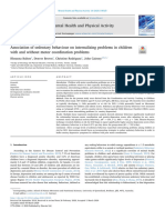 10.bulten2020 Association of Sedentary Behaviour On Internalizing Problems in Children With and Without Motor Coordination Problems