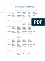 Login System Test Cases and Defect Report