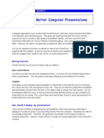 Better Computer Presentations