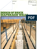 Design of Brick Diaphragm Walls