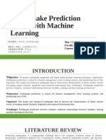 Earthquake Prediction Model With Machine Learning