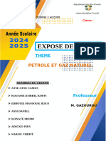 Expose de Chimie Petrole Et Gaz Naturel