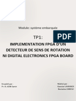 Implementation Fpga D'Un Detecteur de Sens de Rotation Ni Digital Electronics Fpga Board