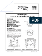 OPA131 OPA2131 OPA4131: Features